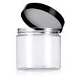 Empty Clear Plastic Cosmetic Jar With Lid